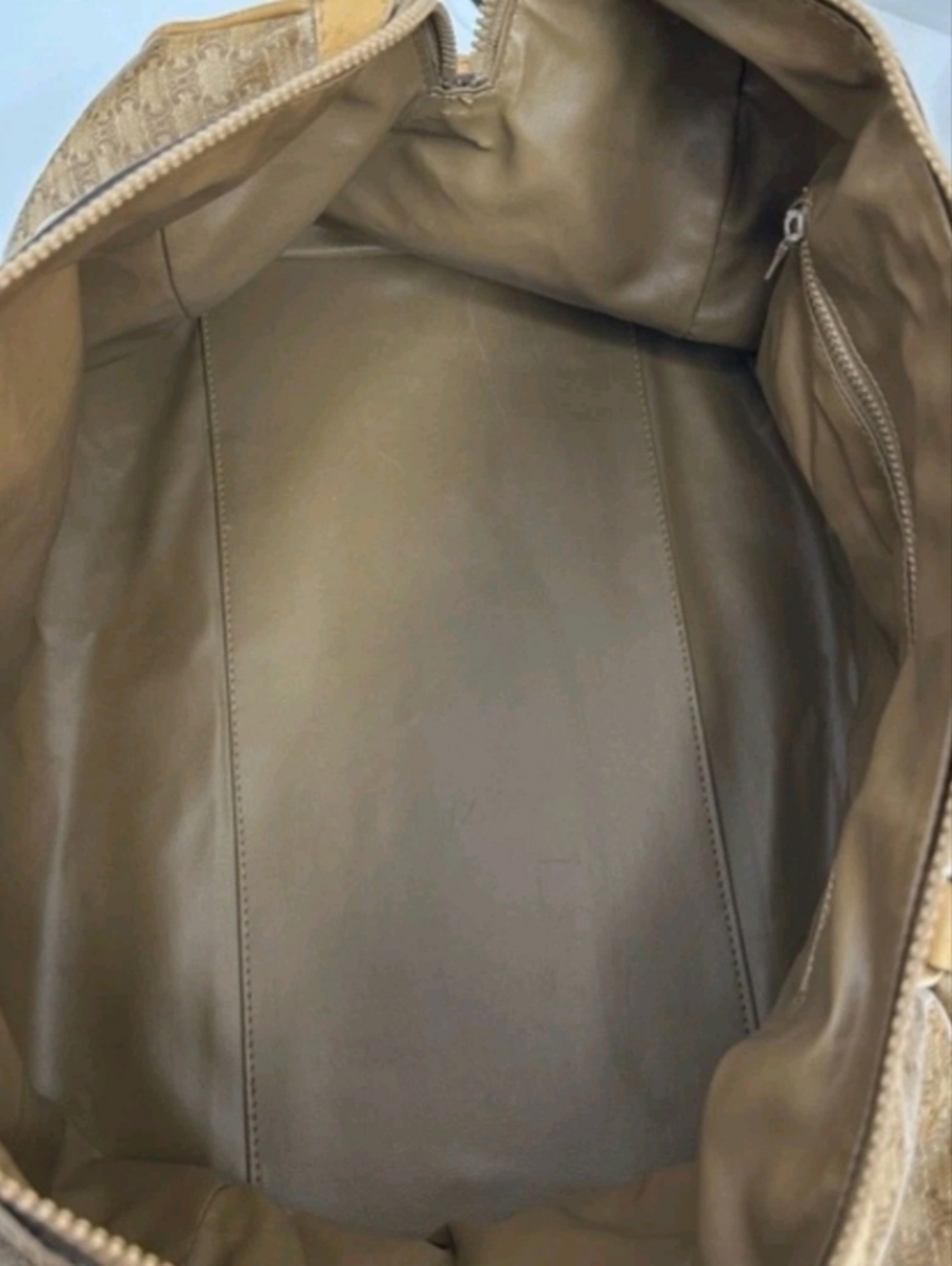 Celine Macadam Brown Unisex Leather Boston / Travel Bag - Picture 12 of 15
